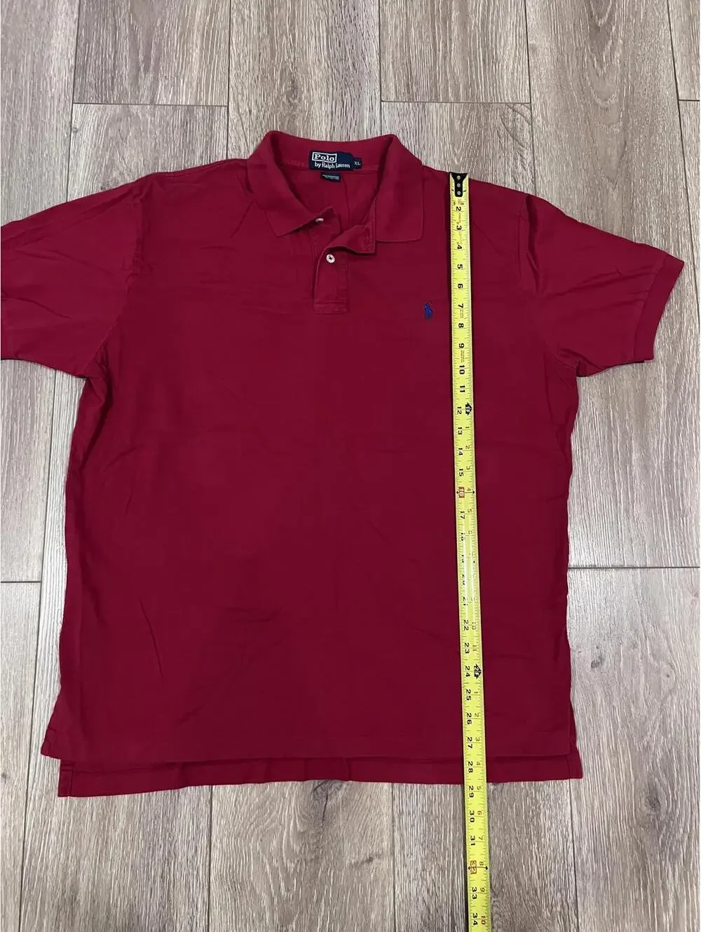 Men's Polo Shirt by Ralph Lauren Red XL - Great Condition